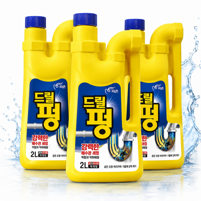 피죤 드릴펑 2L 3개, 배수관용 액체형 세정제 대용량 구성