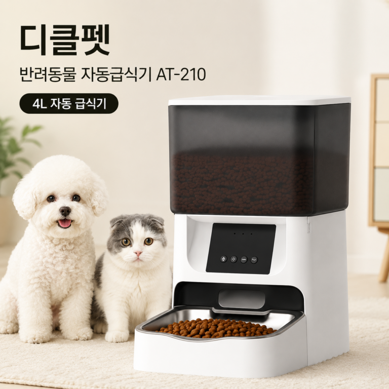 디클펫 반려동물 자동급식기 AT-210 4L