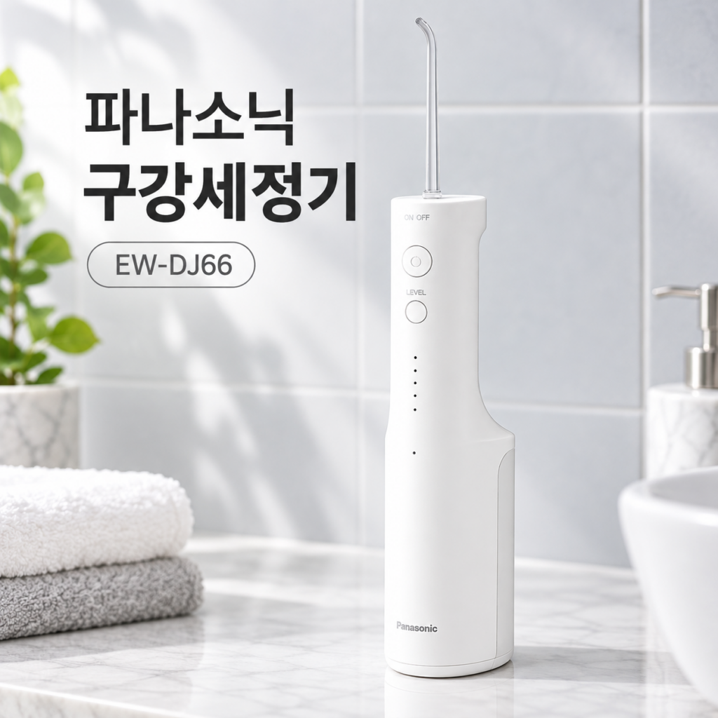 파나소닉 프리미엄 초음파 무선 구강세정기 휴대용 200ml 수압조절 EW-DJ66-W211 제품 이미지