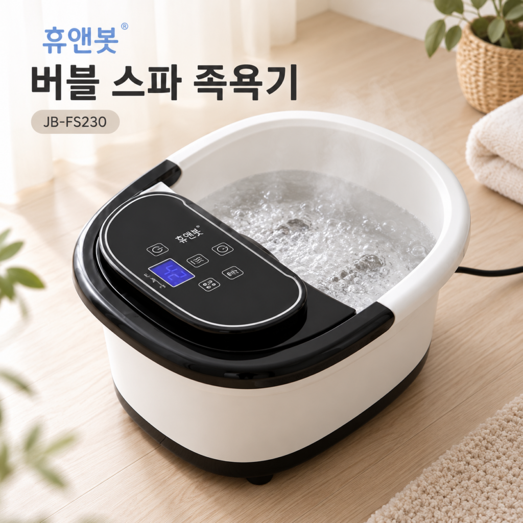 휴앤봇 버블 스파 족욕기 JB-FS230 가정용 각탕기 ( 온도조절, 마사지롤러, 각질제거 ) 제품 이미지