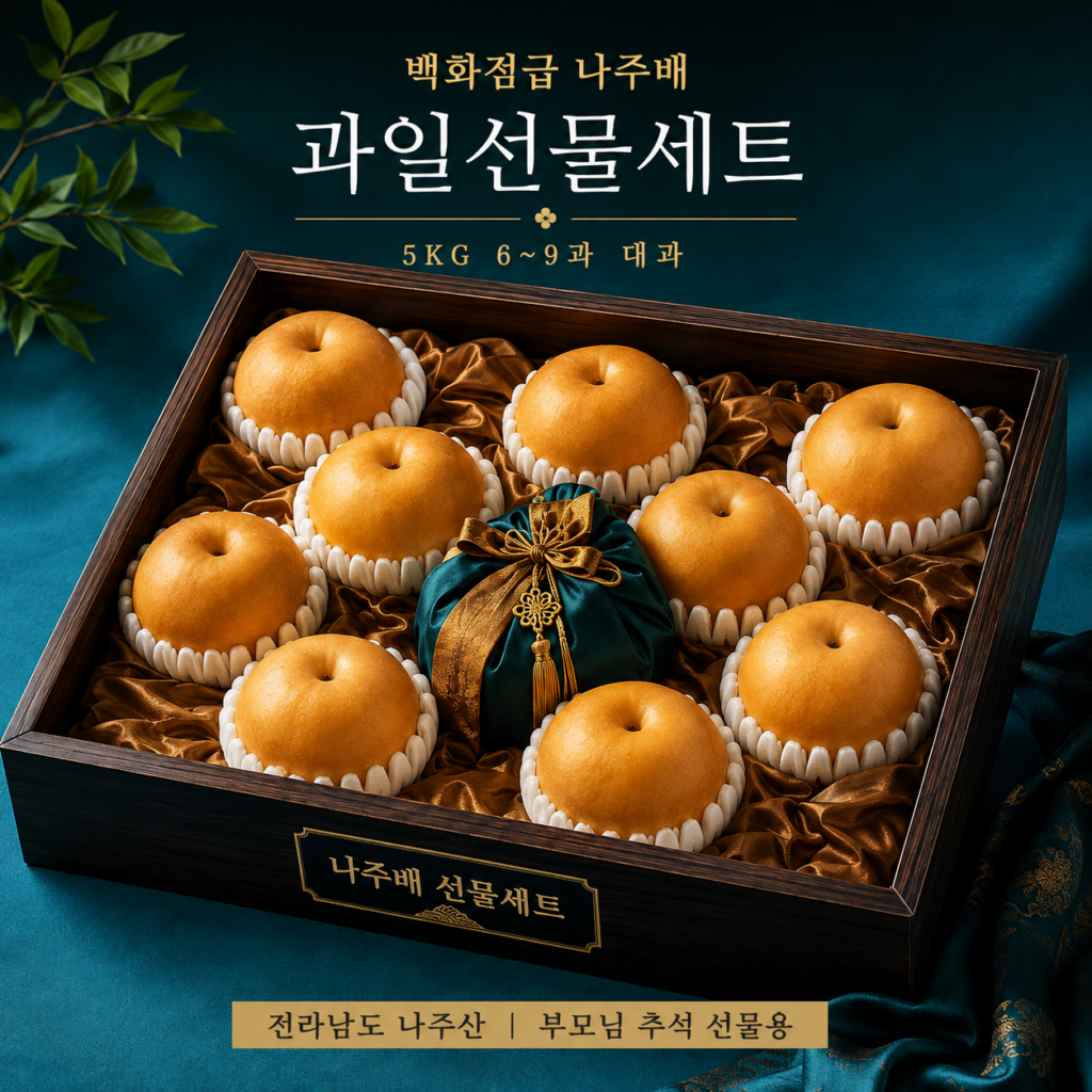 백화점급 나주배 부모님 추석 과일선물세트 5kg 6~9과 제품 이미지